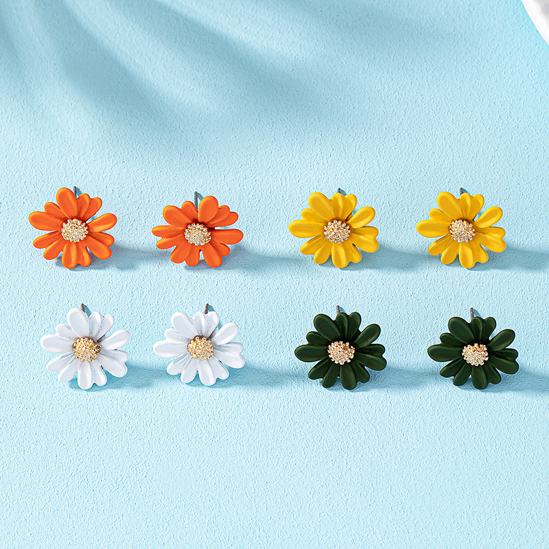 1 Pair Pastoral Flower Plating Alloy Ear Studs display picture 18