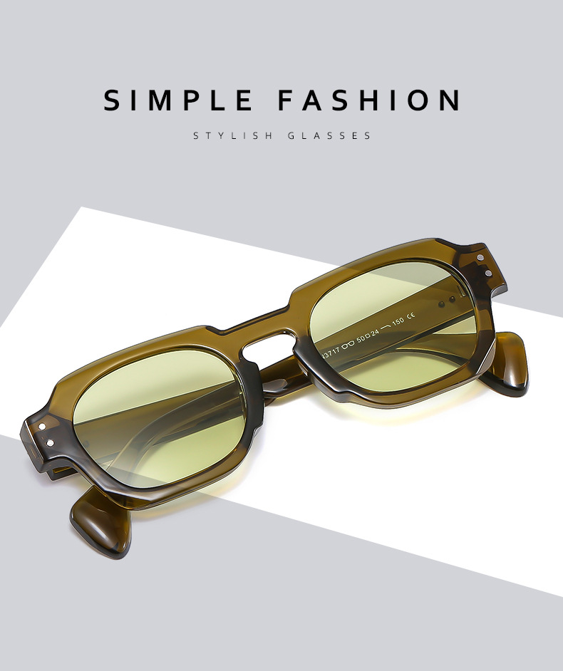Streetwear Solid Color Pc Special-shaped Mirror Full Frame Glasses display picture 1
