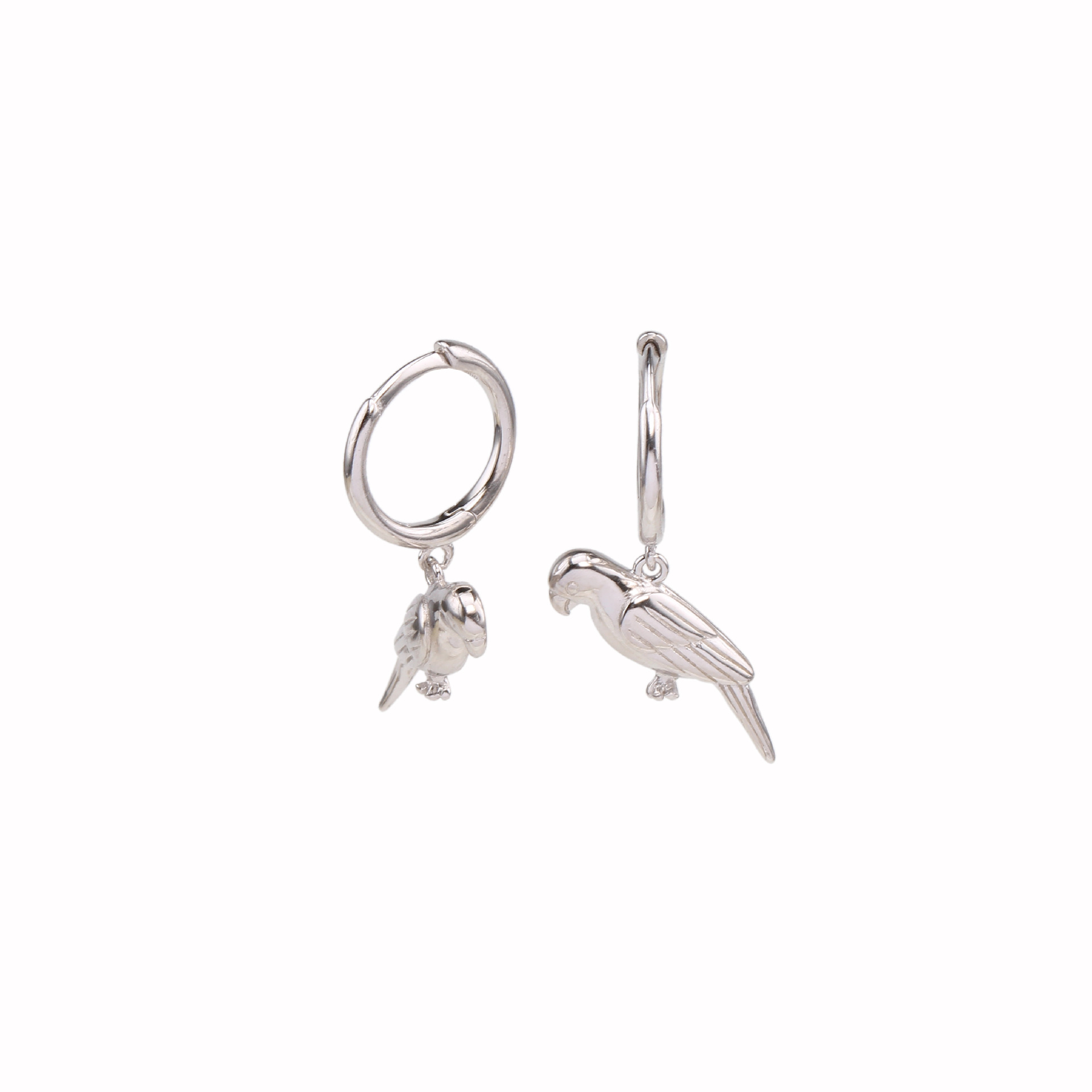 1 Pair Classic Style Dolphin Plating Sterling Silver Gold Plated Drop Earrings display picture 3