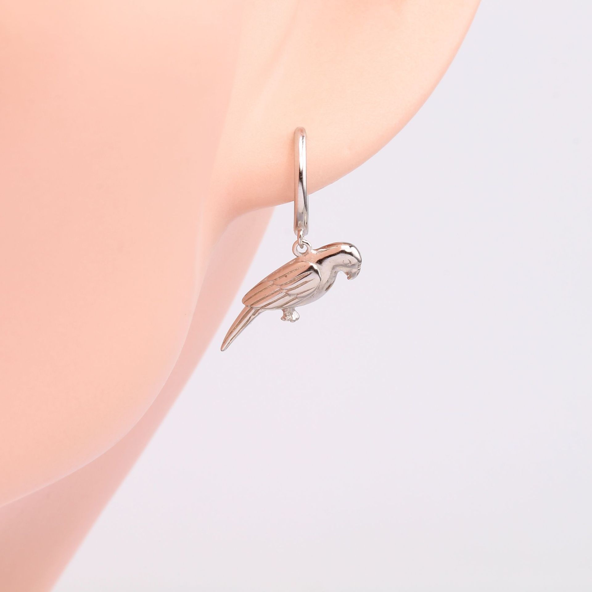 1 Pair Classic Style Dolphin Plating Sterling Silver Gold Plated Drop Earrings display picture 6