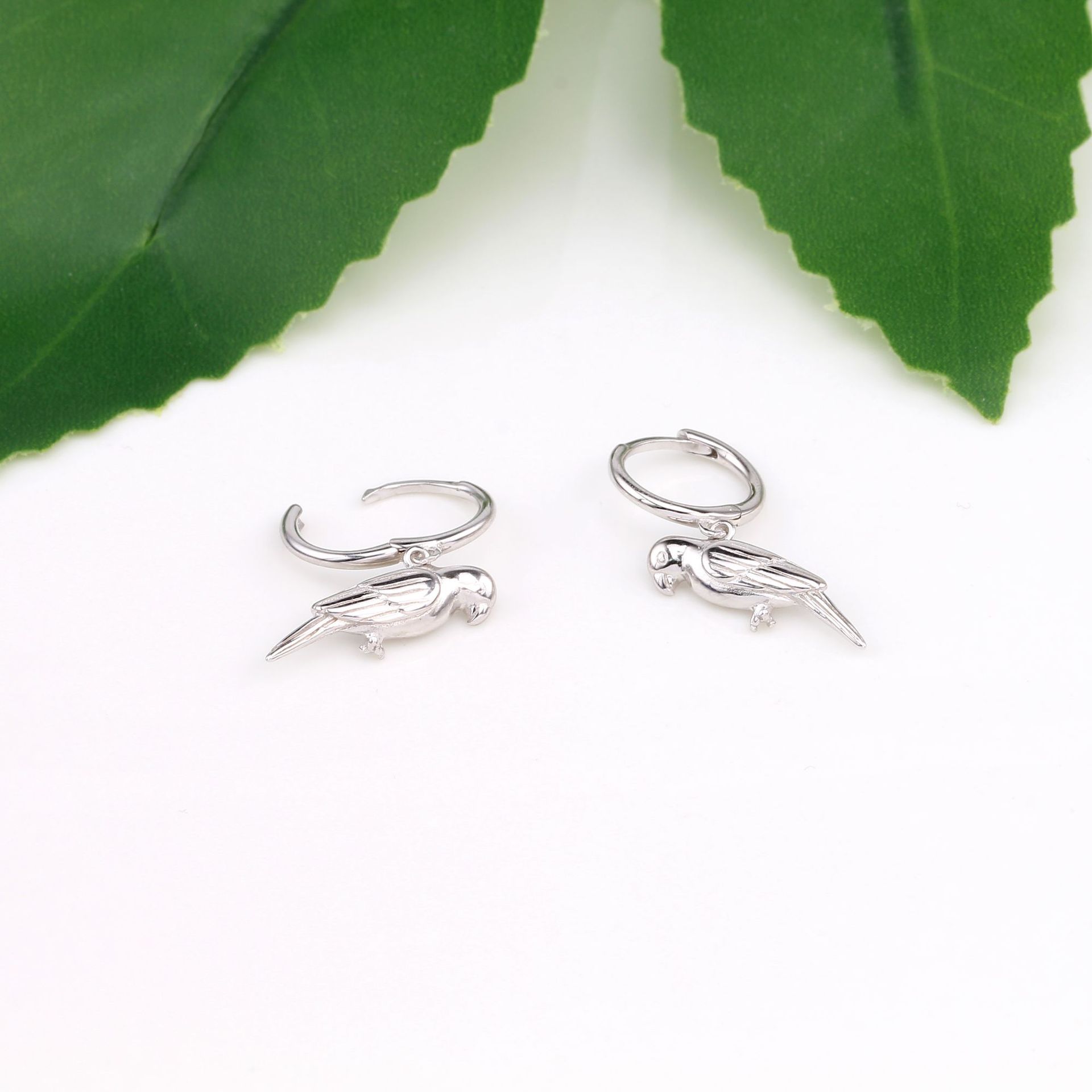 1 Pair Classic Style Dolphin Plating Sterling Silver Gold Plated Drop Earrings display picture 11