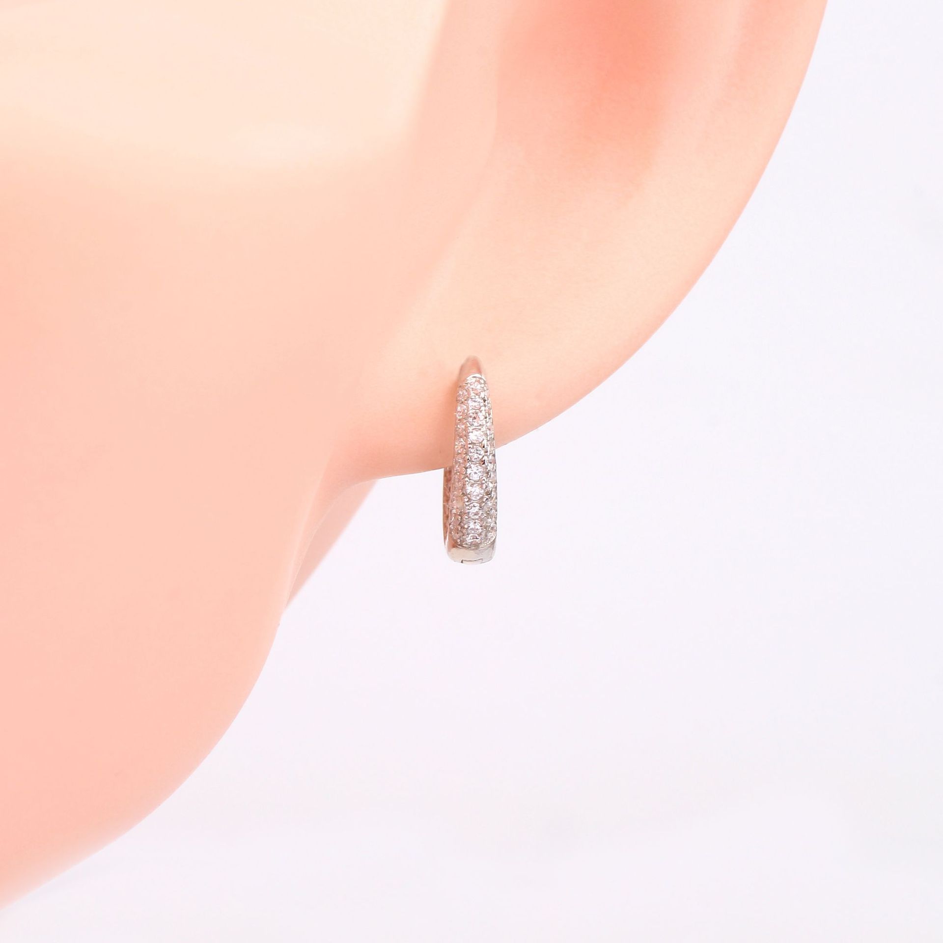 1 Pair Basic Geometric Sterling Silver Earrings display picture 6
