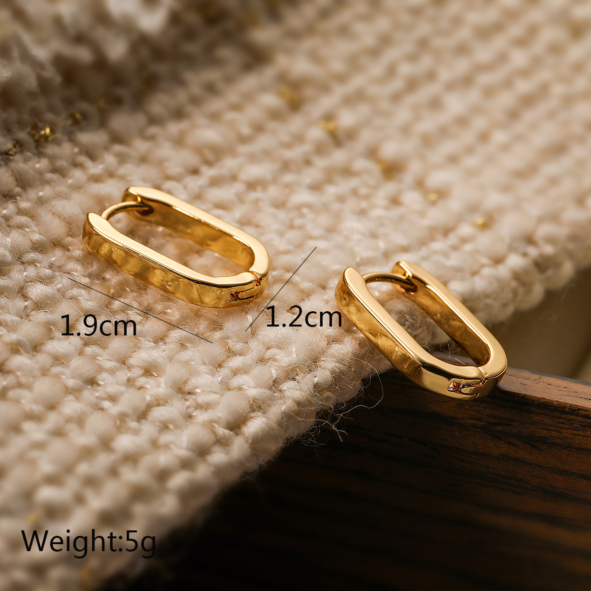 1 Paar Elegant Einfacher Stil Geometrisch Überzug Inlay Kupfer Zirkon 18 Karat Vergoldet Ohrringe display picture 2