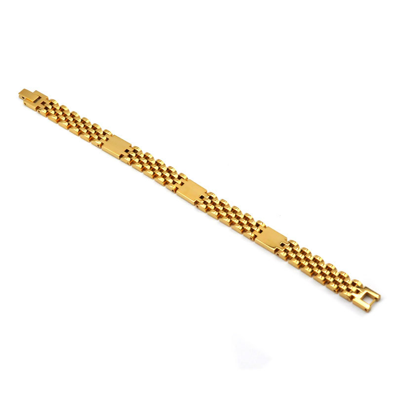 Casual Solid Color Stainless Steel Plating Bracelets display picture 1