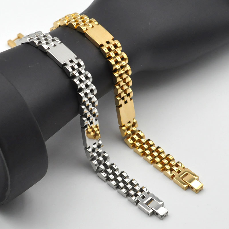 Casual Solid Color Stainless Steel Plating Bracelets display picture 5