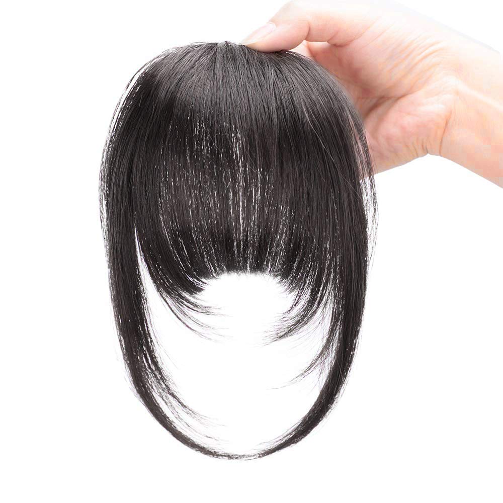 Female Human Hair Wig Multi-color Human Hair Fringe Wig display picture 2