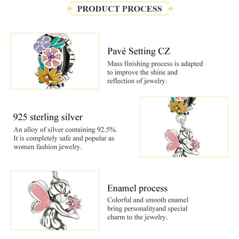 Casual Flower Sterling Silver Inlay Zircon Jewelry Accessories display picture 3