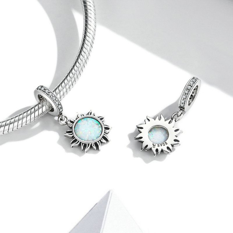 Casual Flower Sterling Silver Inlay Zircon Jewelry Accessories display picture 11