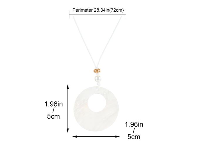 Classical Luxurious Simple Style Round Shell Women's Pendant Necklace display picture 1