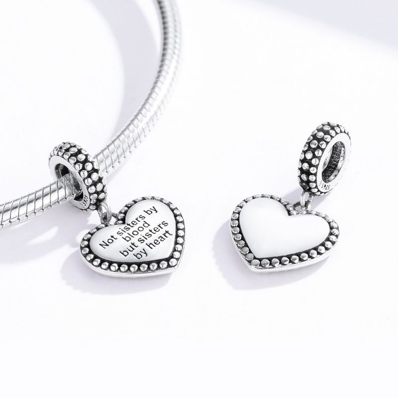 Casual Heart Shape Sterling Silver Inlay Zircon Jewelry Accessories display picture 7