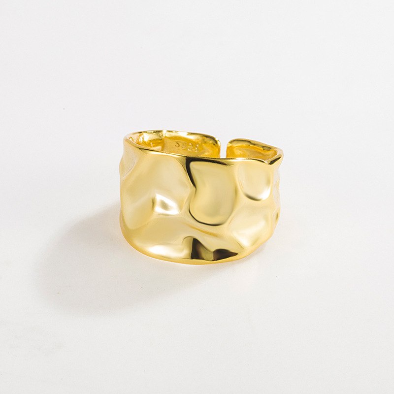 Einfacher Stil Einfarbig Sterling Silber Vergoldet Ringe In Masse display picture 2