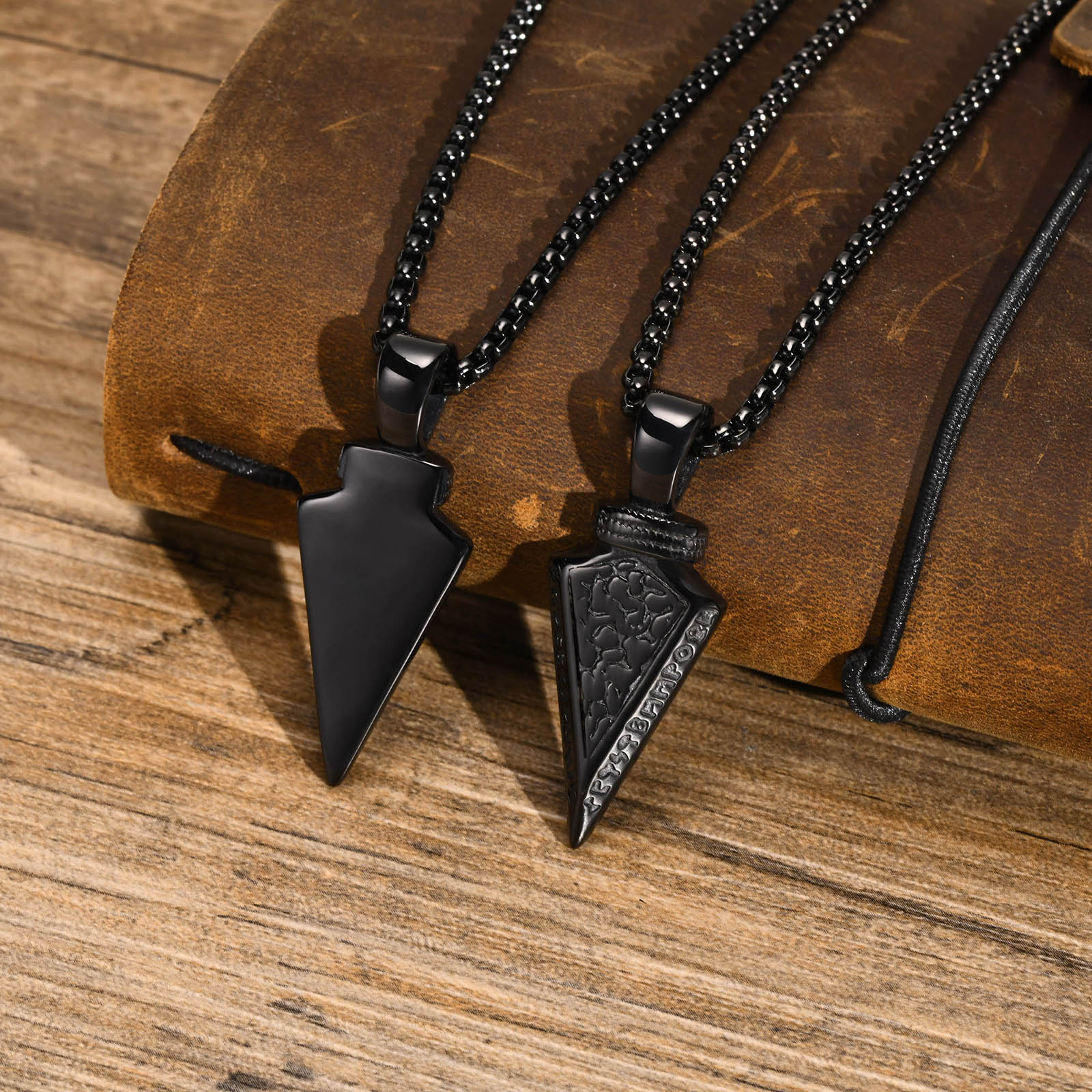 Punk Classic Style Arrow Stainless Steel Men'S Pendant Necklace display picture 6