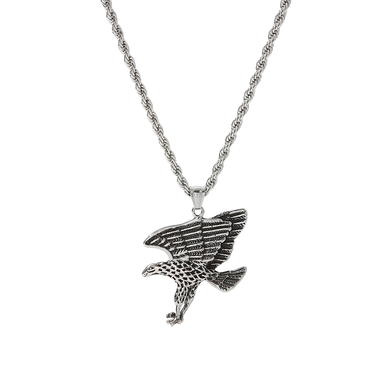 Rock Punk Streetwear Cross Snake Eagle 201 Stainless Steel Plating Men'S Pendant Necklace display picture 11