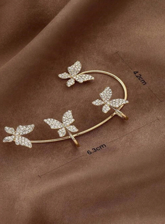 1 Stück Einfacher Stil Schmetterling Inlay Kupfer Zirkon Ohrringe display picture 13