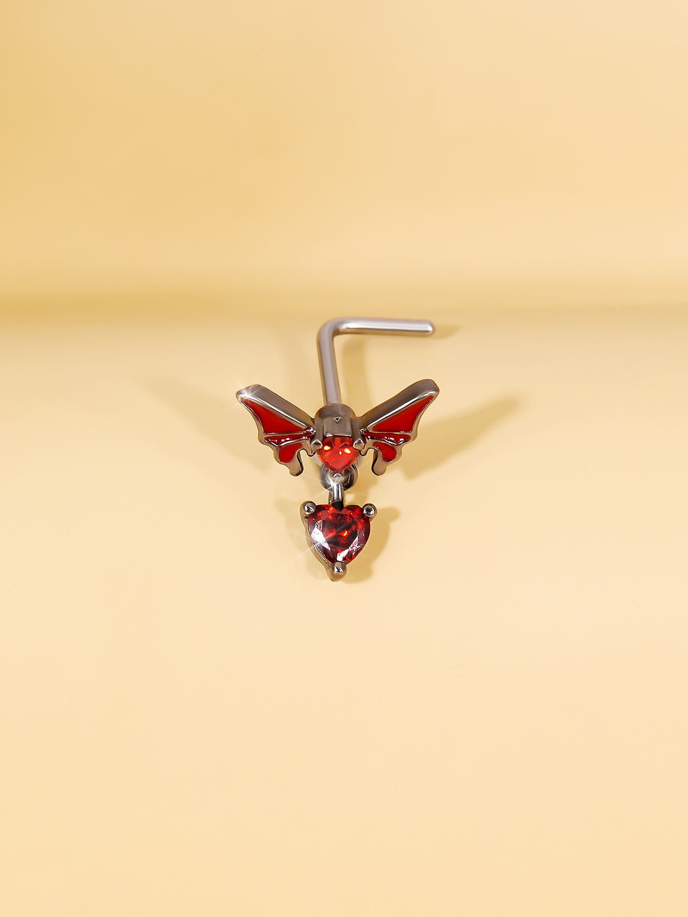 Y2k Sexy Butterfly Stainless Steel Zircon Belly Ring In Bulk display picture 3