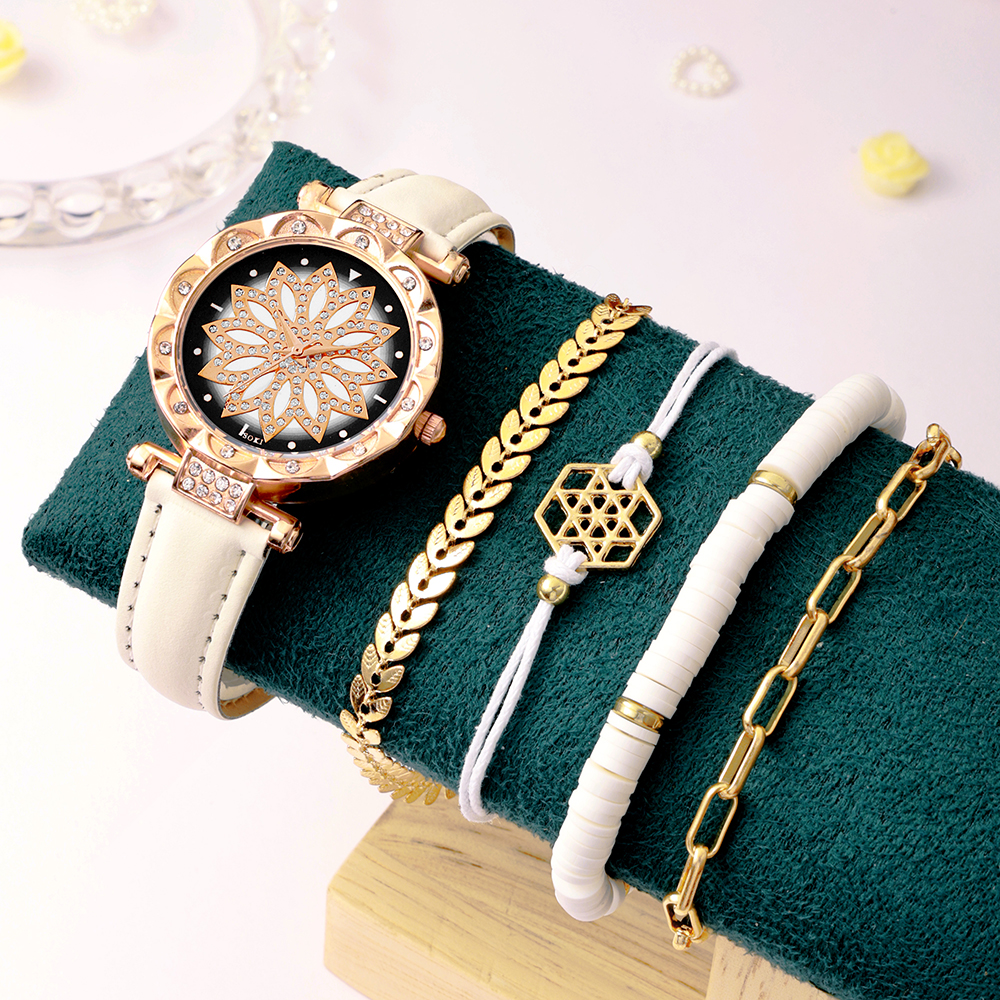 Casual Lady Spiral Stripe Buckle Quartz Women's Watches display picture 43