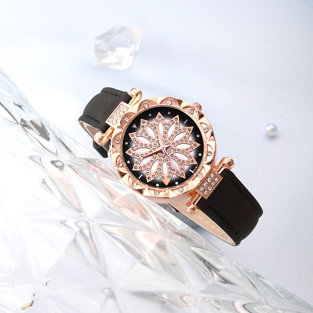 Casual Lady Spiral Stripe Buckle Quartz Women's Watches display picture 10