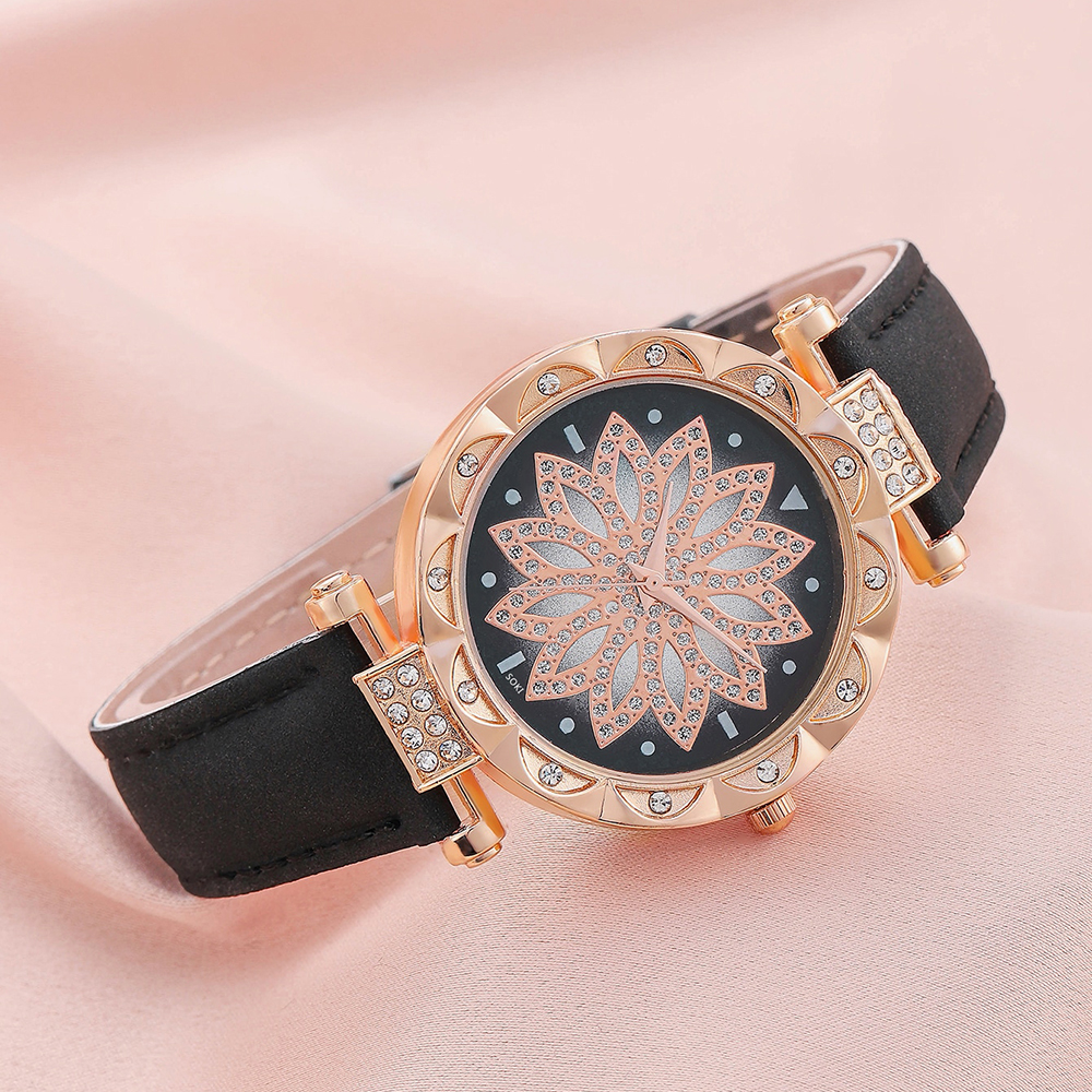 Casual Lady Spiral Stripe Buckle Quartz Women's Watches display picture 11
