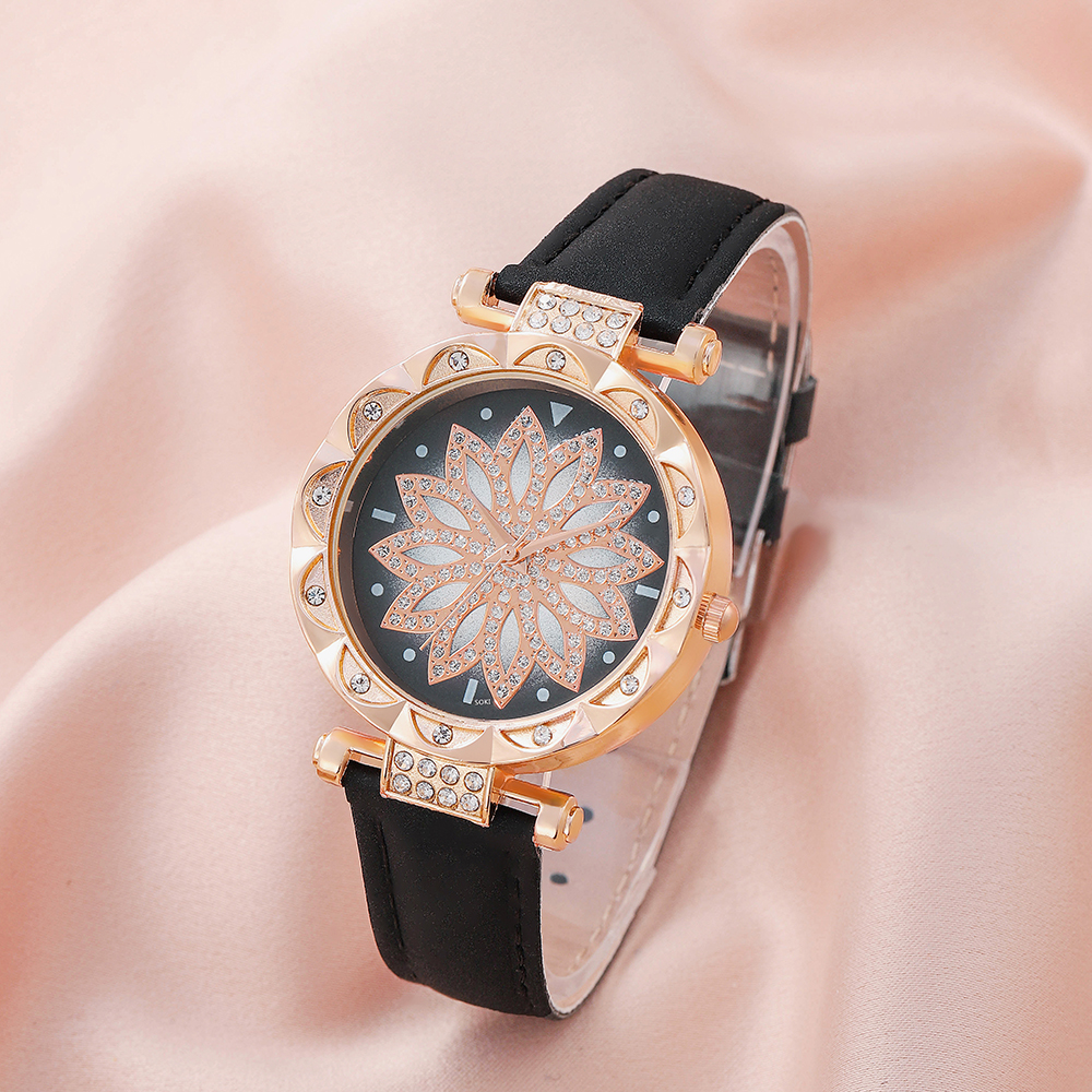 Casual Lady Spiral Stripe Buckle Quartz Women's Watches display picture 13