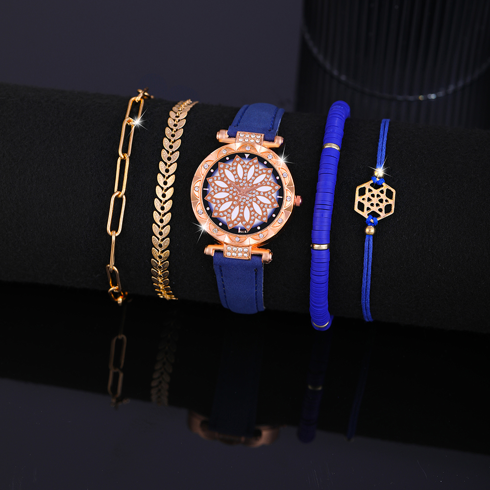 Casual Lady Spiral Stripe Buckle Quartz Women's Watches display picture 14