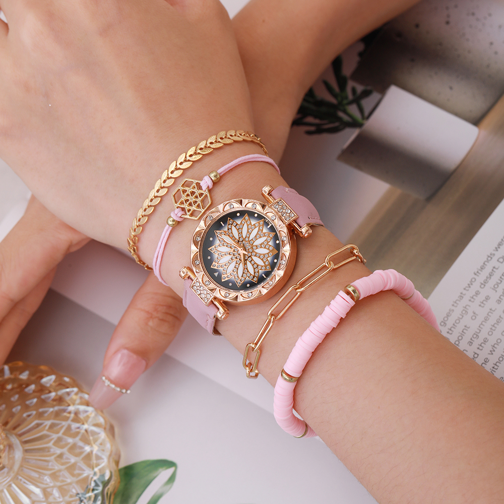 Casual Lady Spiral Stripe Buckle Quartz Women's Watches display picture 32