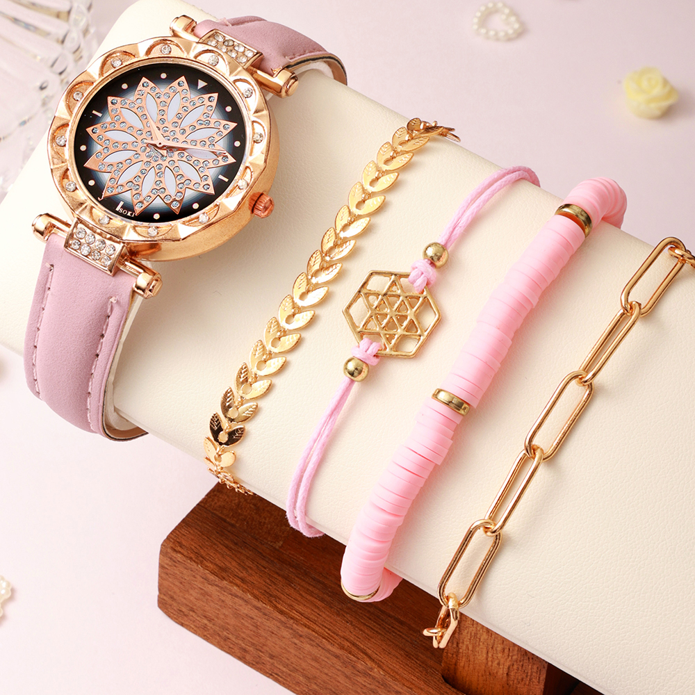 Casual Lady Spiral Stripe Buckle Quartz Women's Watches display picture 33