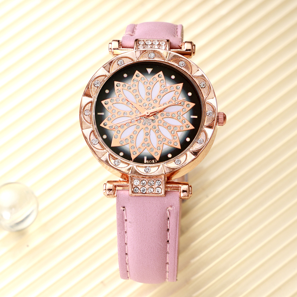 Casual Lady Spiral Stripe Buckle Quartz Women's Watches display picture 35