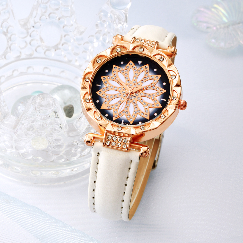 Casual Lady Spiral Stripe Buckle Quartz Women's Watches display picture 47