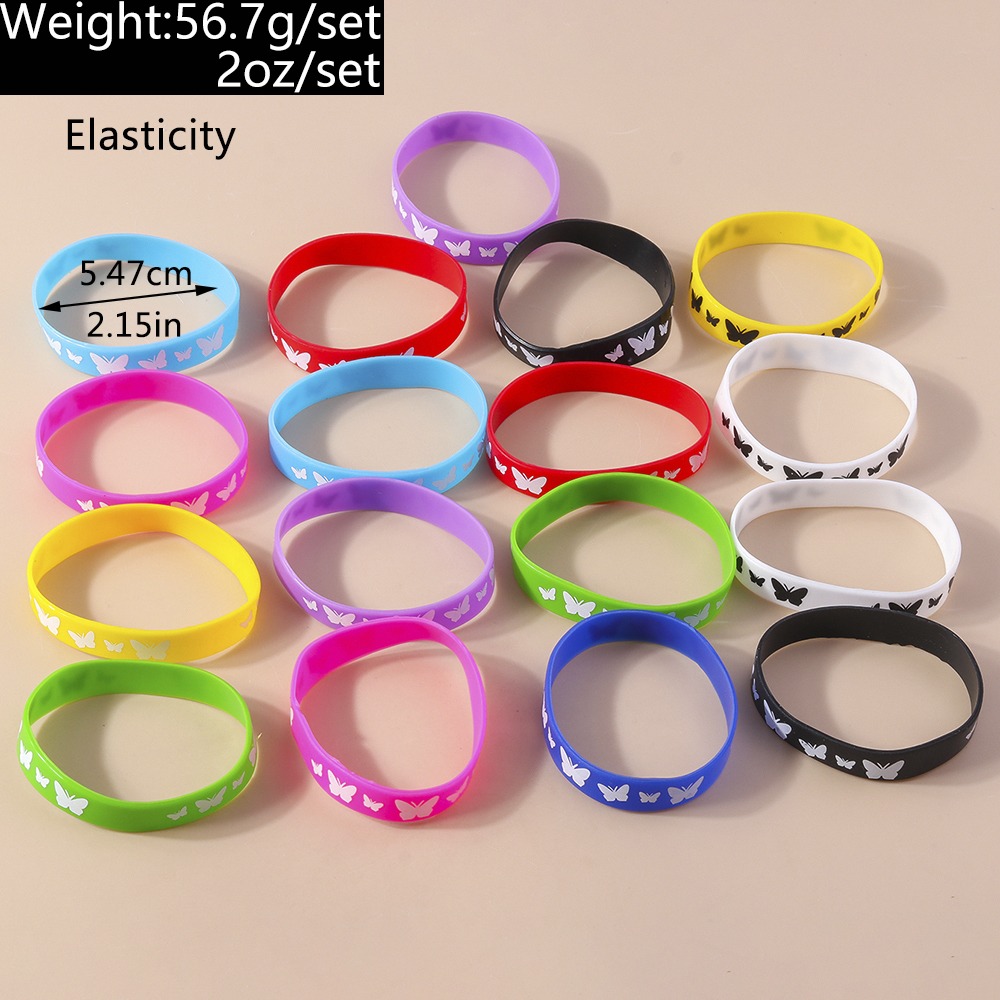 Casual Solid Color Rubber Women's Wristband display picture 6