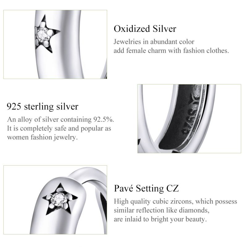 1 Paar Einfacher Stil Runden Überzug Inlay Sterling Silber Zirkon Versilbert Reif Ohrringe display picture 1