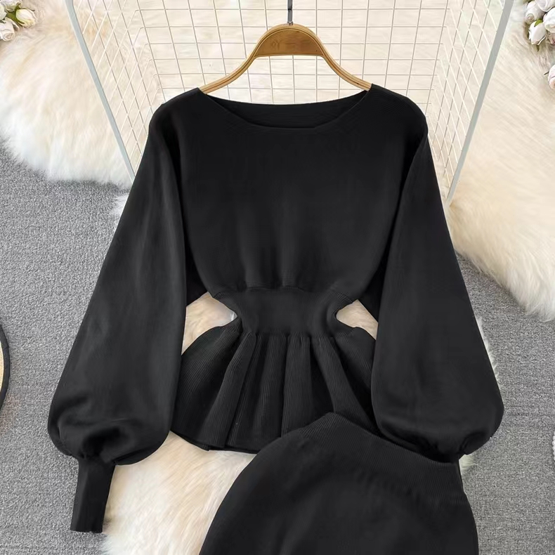 Casual Outdoor Daily Women's Elegant Romantic Solid Color Chiffon Elastic Waist Skirt Sets Skirt Sets display picture 8