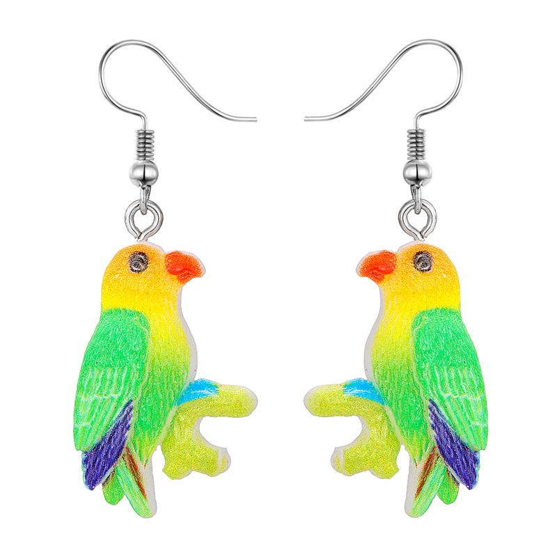 Wholesale Jewelry Cute Simple Style Bird Resin Drop Earrings display picture 10