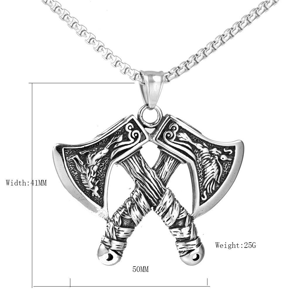 Hip-Hop Axe Stainless Steel None Men's Pendant Necklace display picture 1