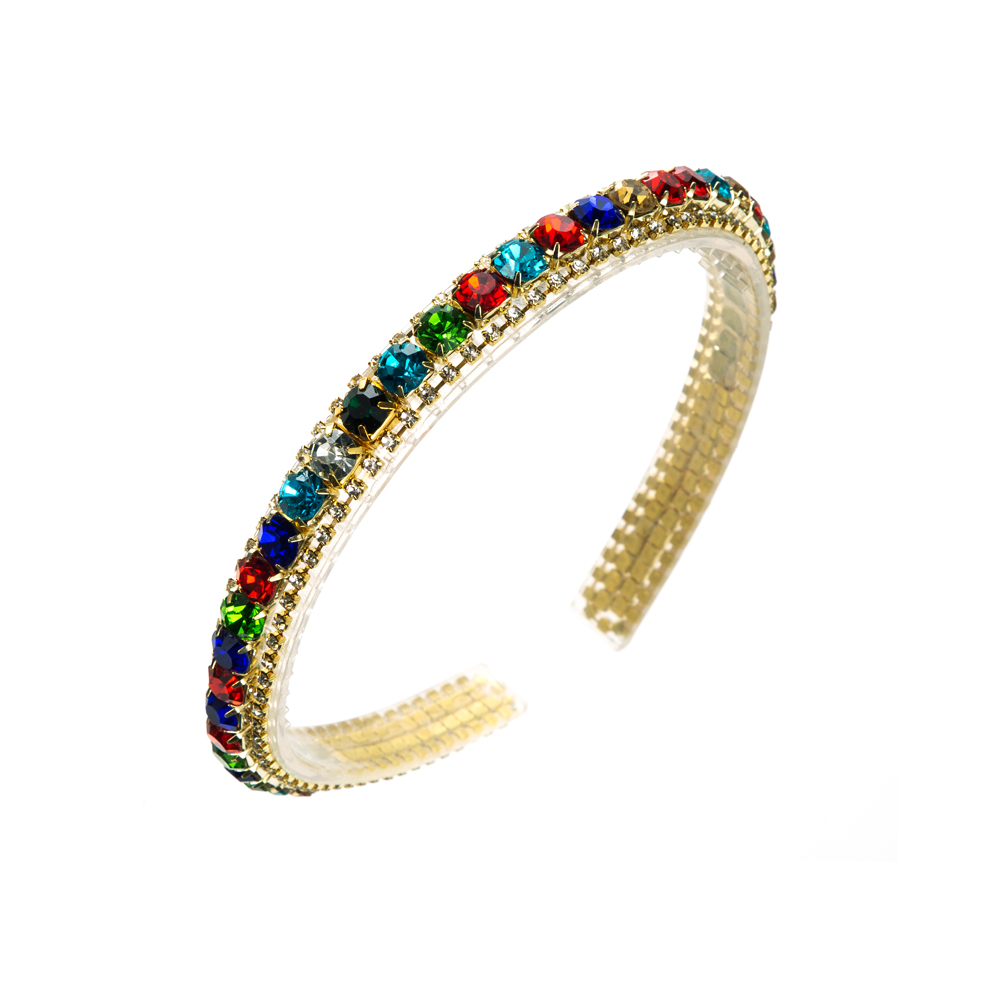 Elegant Luxurious Colorful Alloy Inlay Rhinestones Hair Band display picture 9
