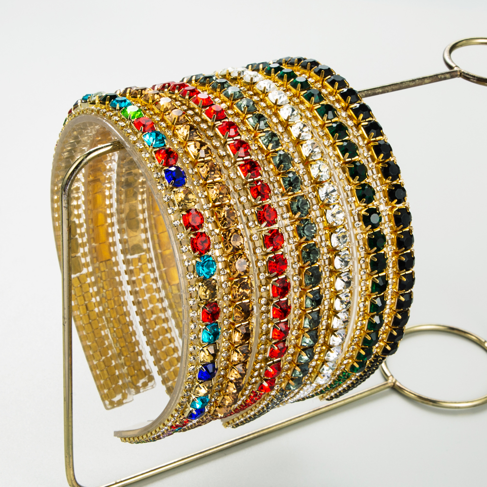 Elegant Luxurious Colorful Alloy Inlay Rhinestones Hair Band display picture 2