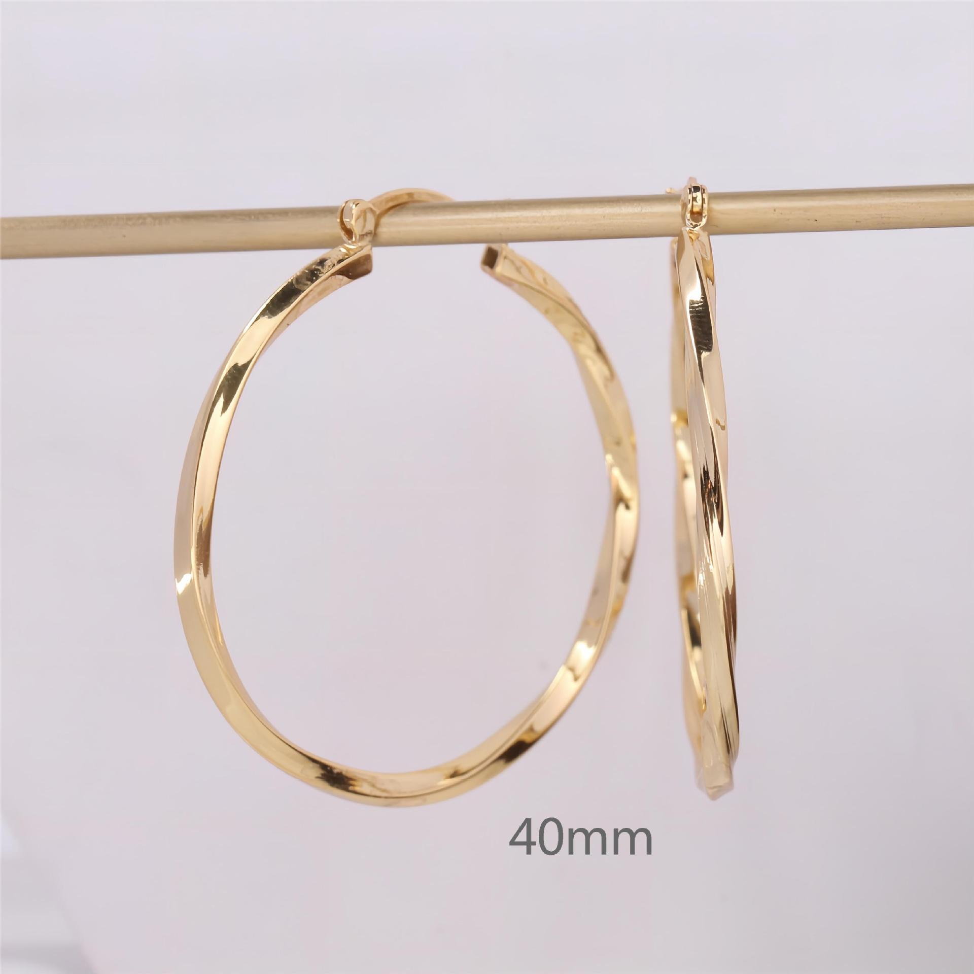 1 Paar Einfacher Stil Kreis Überzug Sterling Silber Ohrringe display picture 10