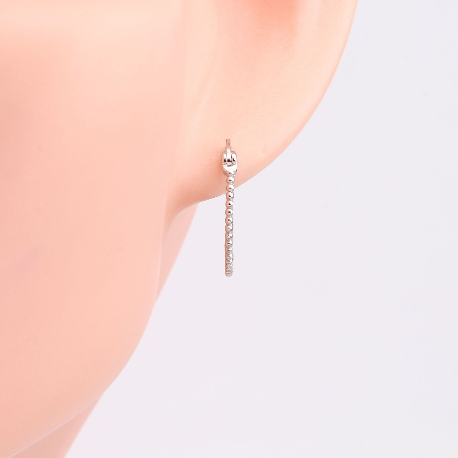 S925 Sterling Silver European And American Fashion Minimalist Personality Trendy All-match Creative Stud Earrings Star And Internet Celebrity Earrings Jewelry Spot display picture 8
