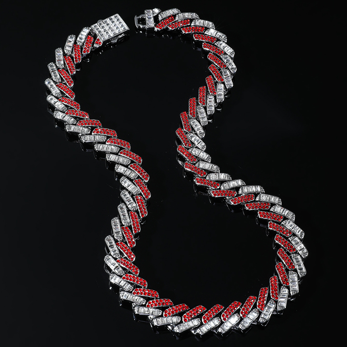 Hip-hop Geometric Zircon Alloy Wholesale Bracelets Necklace display picture 7