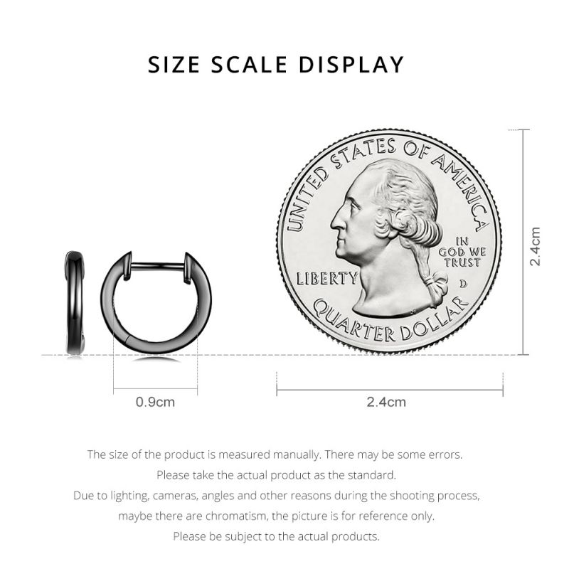 1 Paar Lässig Einfacher Stil Runden Sterling Silber Ohrringe display picture 18