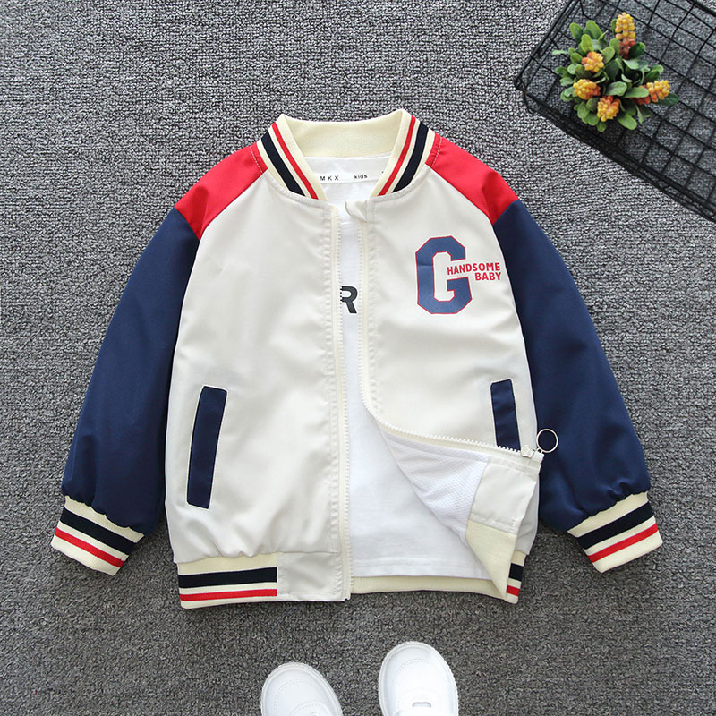 Casual Simple Style Letter Cotton Blend Boys Outerwear display picture 4