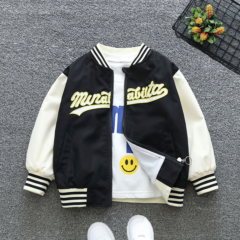 Casual Simple Style Letter Cotton Blend Boys Outerwear display picture 4