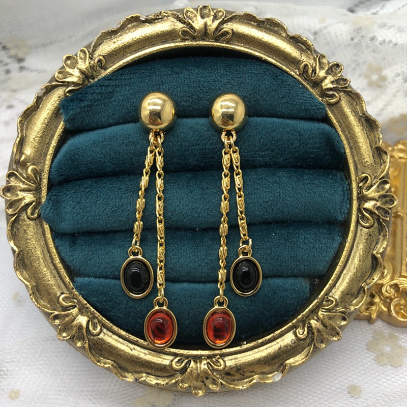 Retro Solid Color Alloy Plating Women's Jewelry Set display picture 5