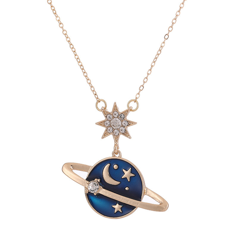 Simple Style Star Alloy Inlay Rhinestones Women's Pendant Necklace display picture 1