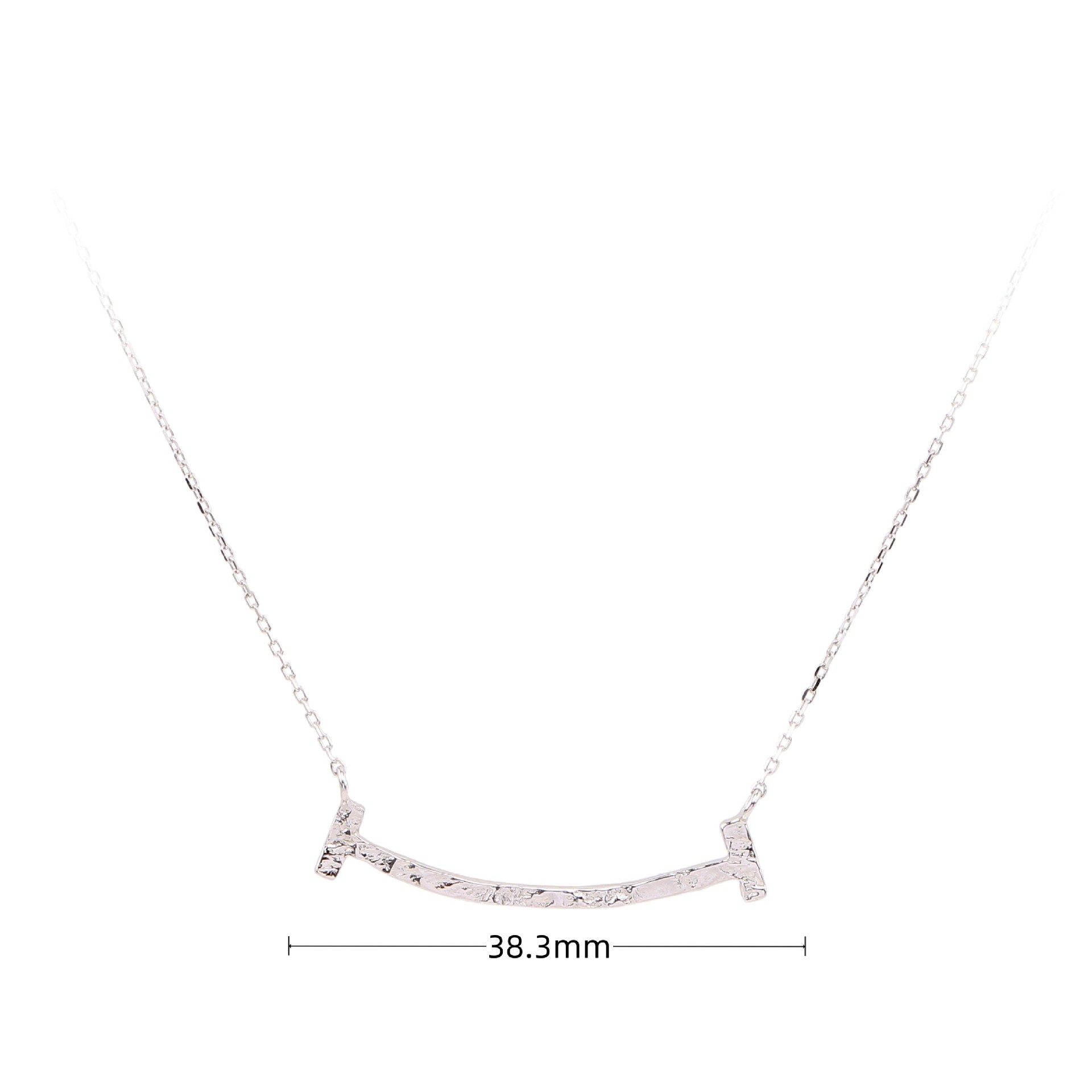 Simple Style Solid Color Sterling Silver 18k Gold Plated Pendant Necklace In Bulk display picture 4