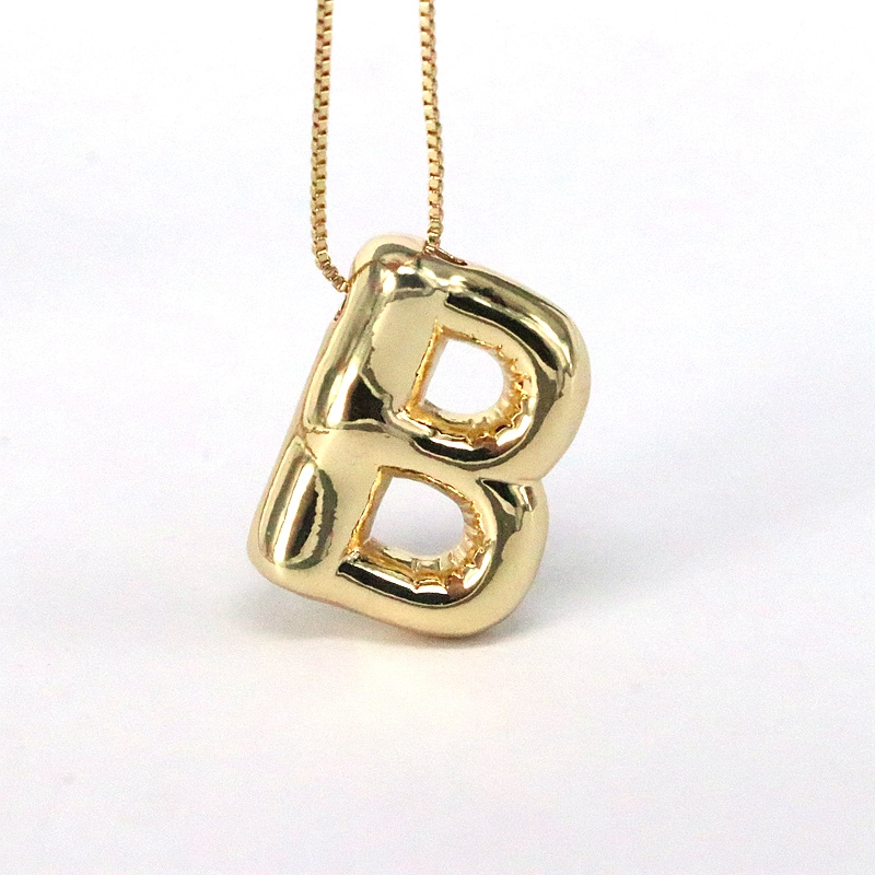 Simple Style Classic Style Letter Copper 18k Gold Plated Pendant Necklace In Bulk display picture 5
