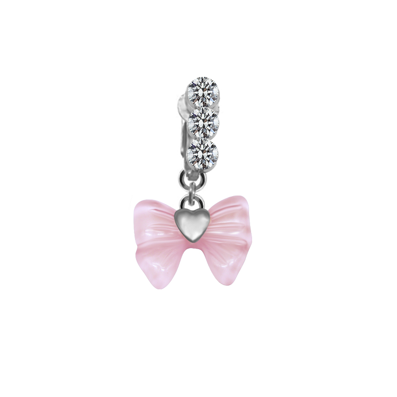 Casual Clouds Peach Plant Stainless Steel Copper White Gold Plated Rhinestones Belly Ring In Bulk display picture 12