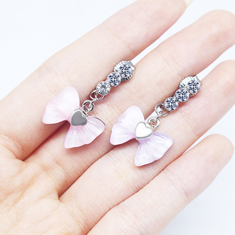 Casual Clouds Peach Plant Stainless Steel Copper White Gold Plated Rhinestones Belly Ring In Bulk display picture 46