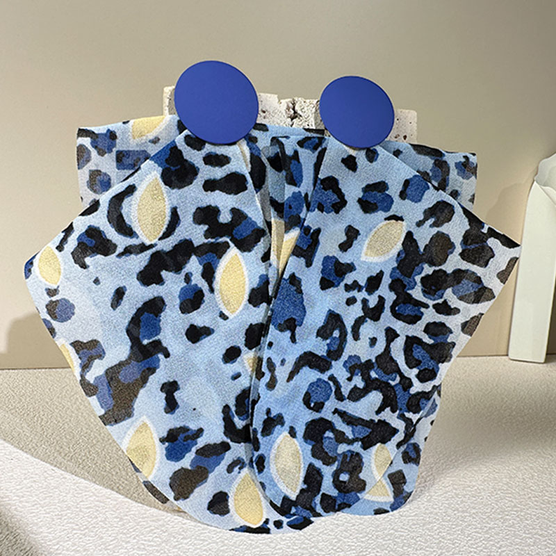 Wholesale Jewelry Classic Style Leopard Alloy Cloth Printing Drop Earrings display picture 12