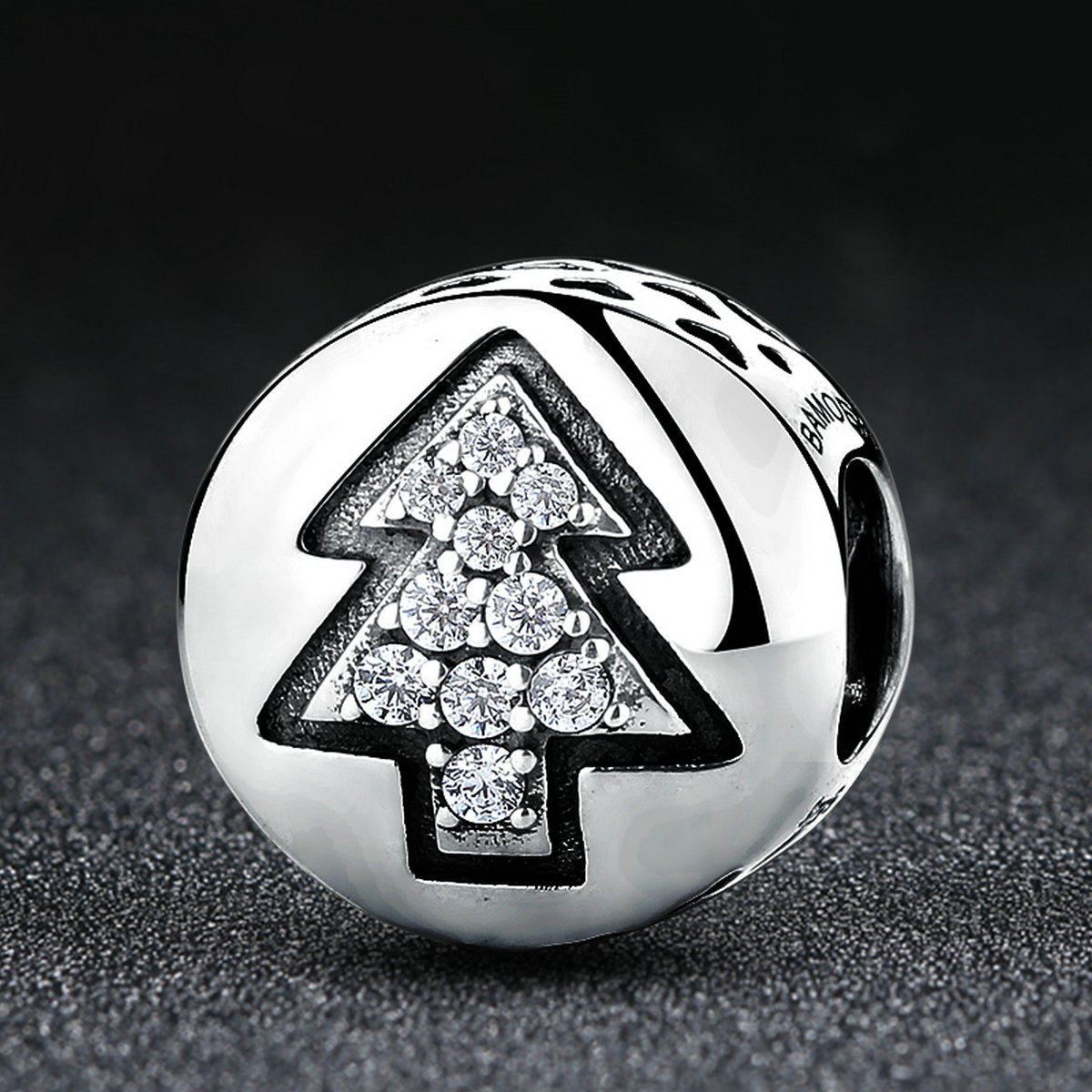 Cute Human Sterling Silver Beaded Inlay Zircon Christmas Jewelry Accessories display picture 15