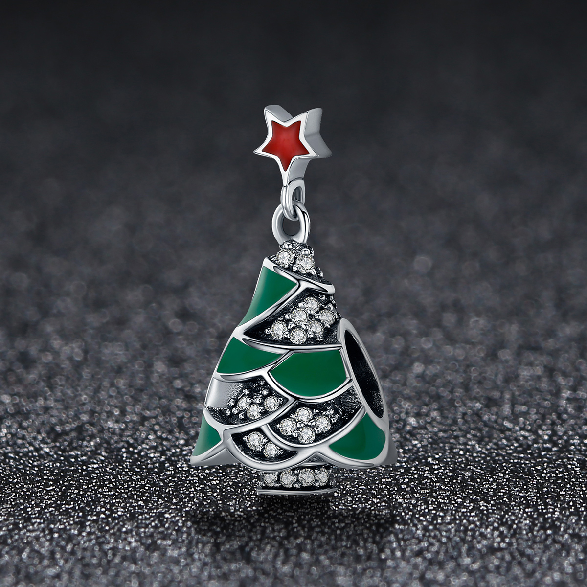 Cute Human Sterling Silver Beaded Inlay Zircon Christmas Jewelry Accessories display picture 14